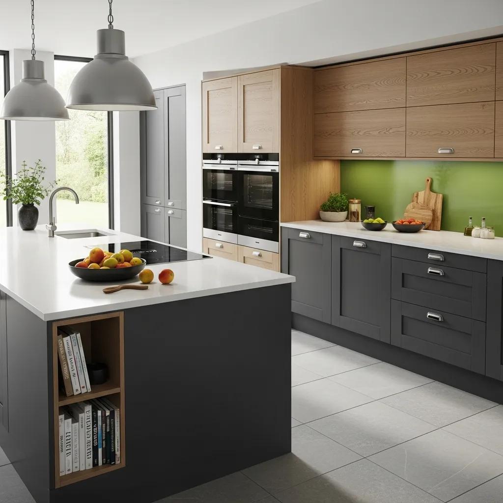 Oklahoma City modern kitchen with quartz countertops and energy-efficient appliances